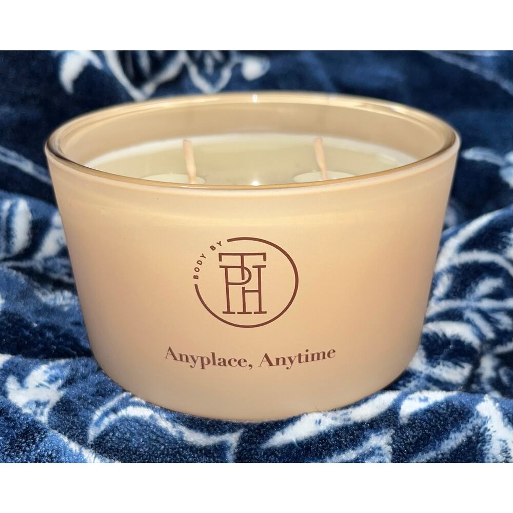 NEW! BODY BY TPH Anyplace Anytime Vanilla & Tuberose Soy Wax Blend Candle (8oz) - Picture 6 of 8